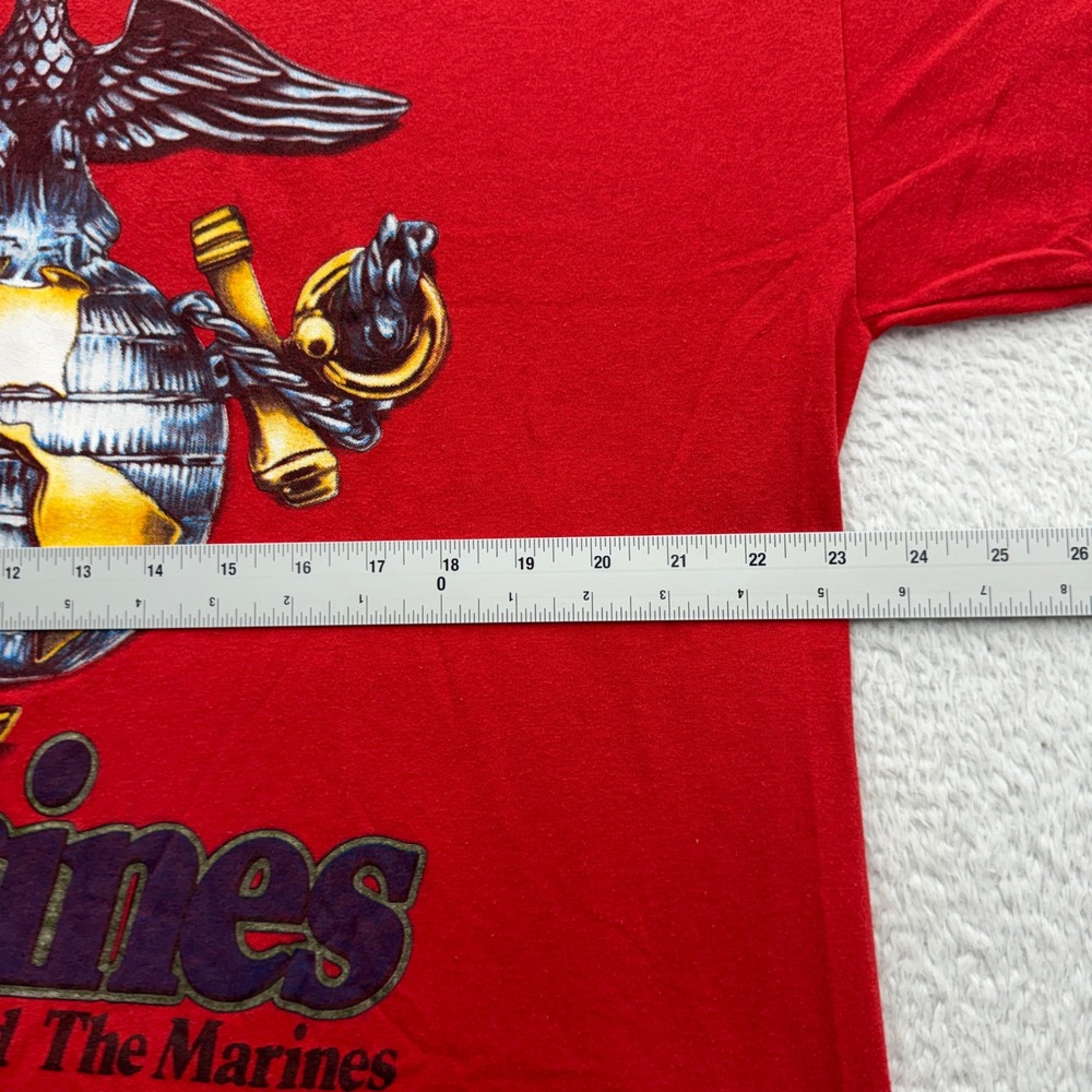 Vintage 1993 US Marines T Shirt XXL Red Tee Swing Single Stitch USMC Rothco 6644 - Picture 7 of 9